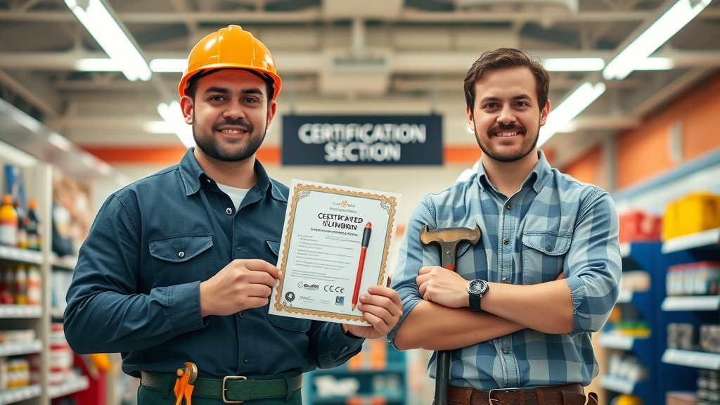 Concerned Florida homeowner with visible water damage in kitchen pointing to a leaky pipe under the sink. Licensed plumber Eustis FL. Photorealistic, sharp focus, modern kitchen.