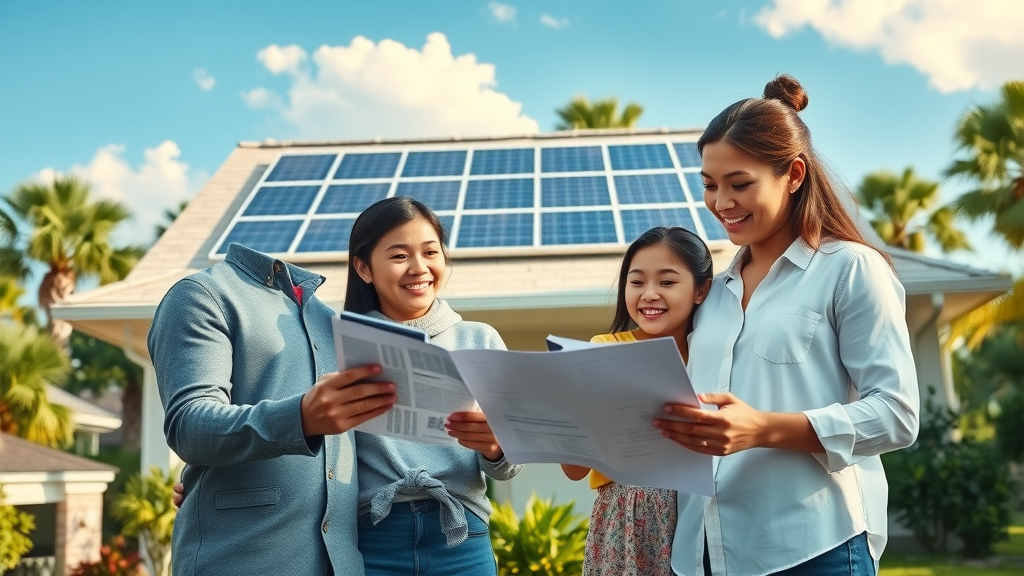 Innovative energy-efficient home with solar panels in Eustis FL, home improvement by general contractor