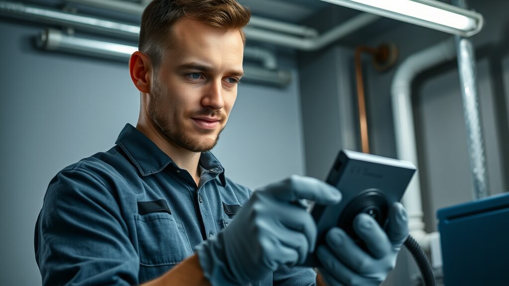 Eustis plumber using leak detection device for plumbing repair Eustis FL