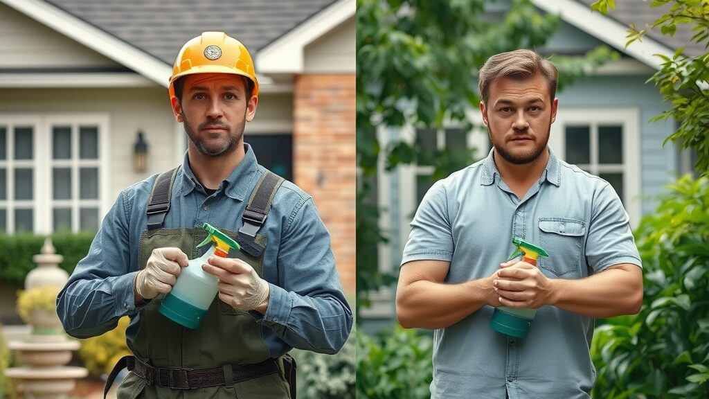 comparison of professional pest control technician vs DIY homeowner in Eustis FL