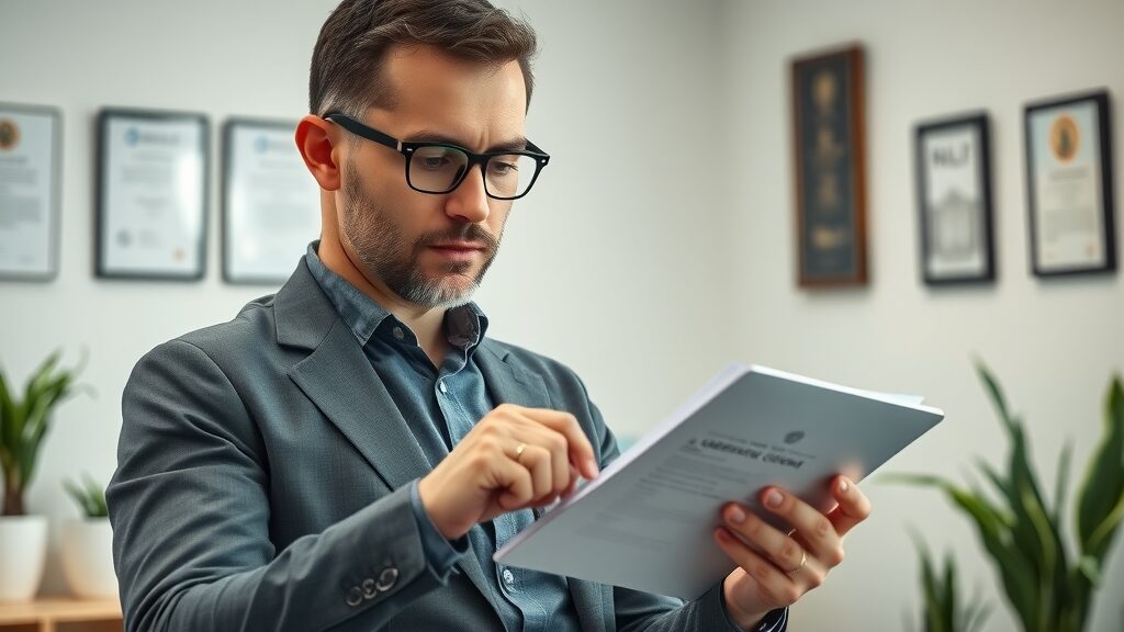background check for handyman eustis florida in modern office with certificates