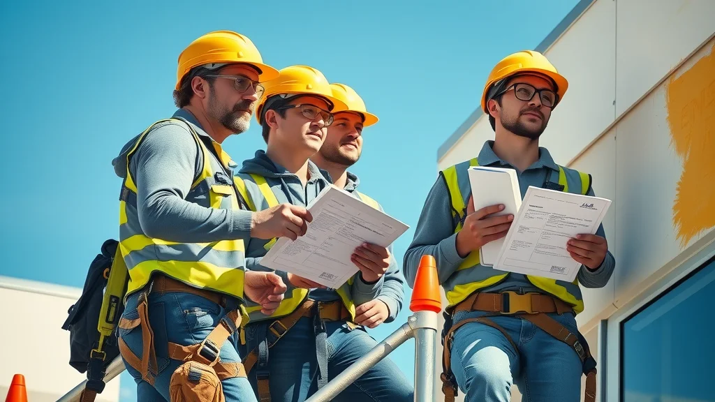 safety-conscious painting contractors eustis fl using scaffolding permits protective gear on commercial building