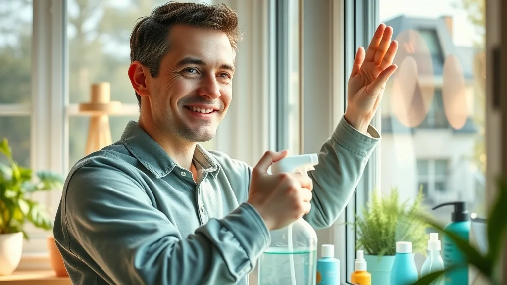 window cleaning Eustis FL professional cleaner step-by-step process applying cleaning solution