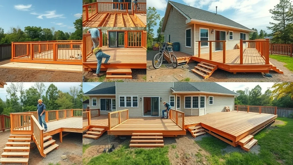 deck build timeline - time-lapse of a 500 square foot deck construction from start to finish