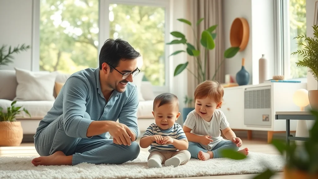 energy-efficient asthma reduction ac family playing content in clean indoor air