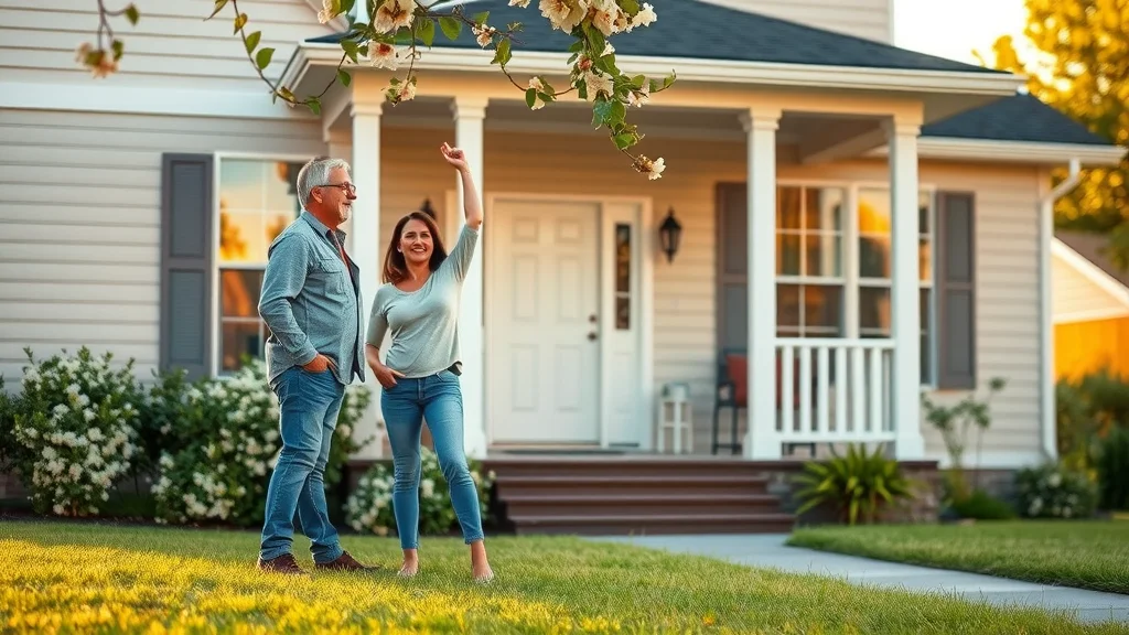 house painting in eustis fl freshly painted home satisfied homeowner painter clearing tools front yard
