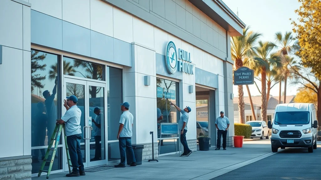 commercial painting contractors eustis fl business facade team painting modern building professional exterior paint service area