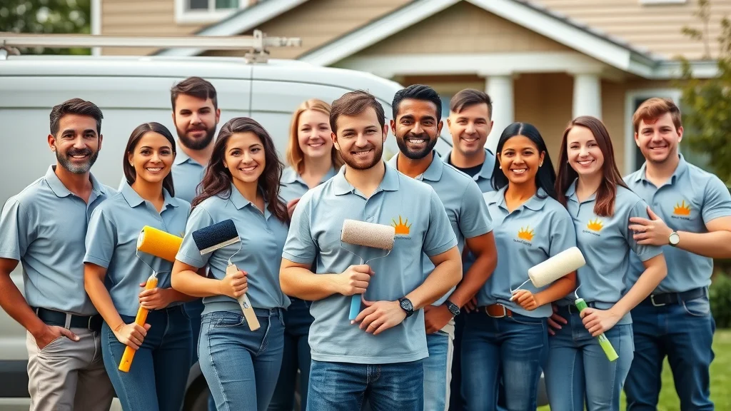 house painters eustis fl diverse team professional uniforms smiling company values community
