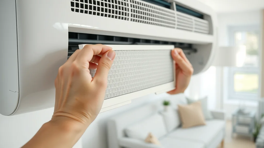 energy-efficient ac system with clean HEPA air filter, improving air quality and asthma reduction