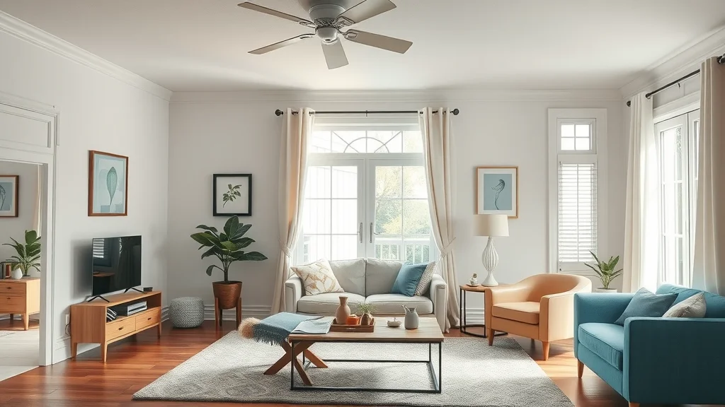 Before and after results from house cleaning service in Eustis living room, highlighting difference made by professional cleaners