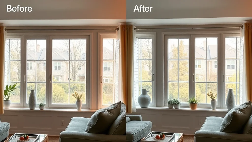 Before and after clean windows — residential window cleaning Eustis