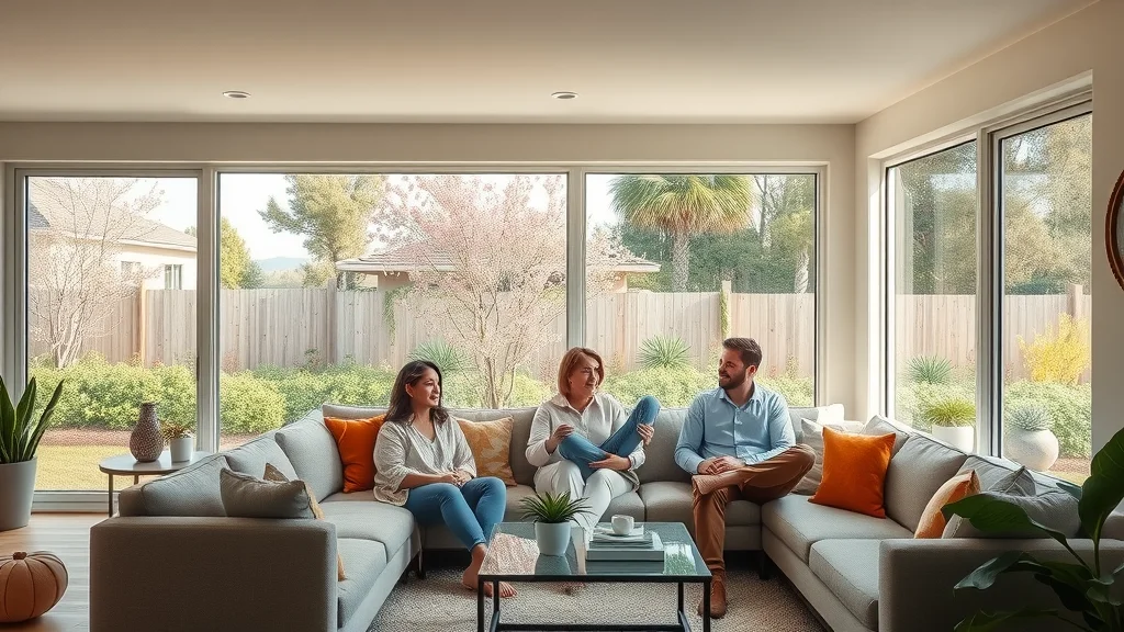 clean windows in eustis home filling living room with natural light and offering garden views