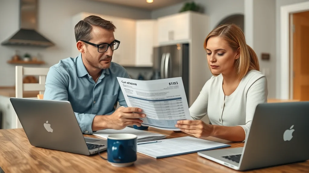 Consultation for indoor air quality cost estimate in Eustis - professional advisor and homeowner reviewing paperwork