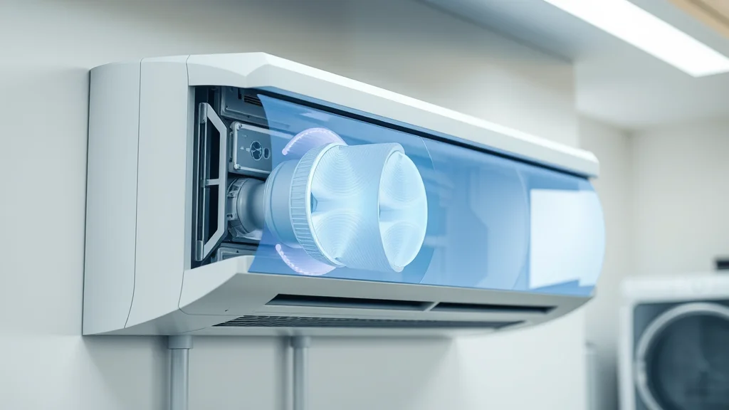 Sleek AC system with HEPA and UV filtration in Eustis FL, showing advanced asthma reduction filtration technology.
