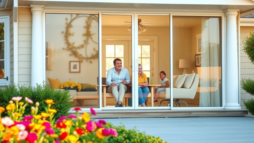 flash Bright suburban home with sparkling clean windows and happy family – affordable window cleaning near me