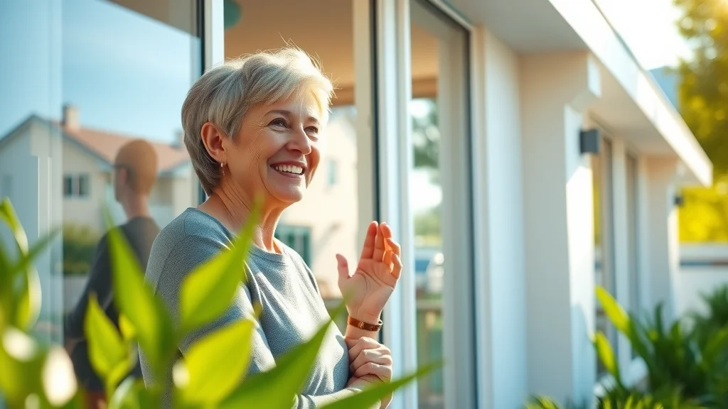 spotless windows cleaned by professional window washers eustis on a modern home exterior with sparkling glass, bright natural light, and cheerful homeowner