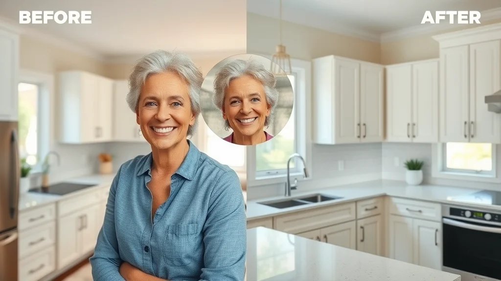 Before and after affordable home cleaning Eustis—transformed kitchen surfaces