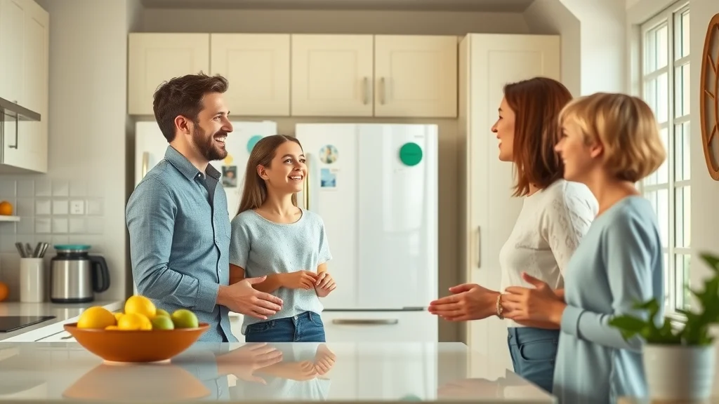 Eustis house cleaning spotless kitchen with family enjoying clean, harmonious atmosphere