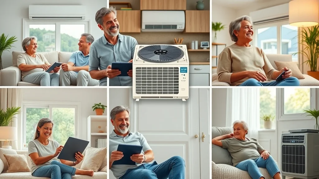 Collage of Eustis homeowners enjoying benefits of efficient cooling systems and air conditioning service