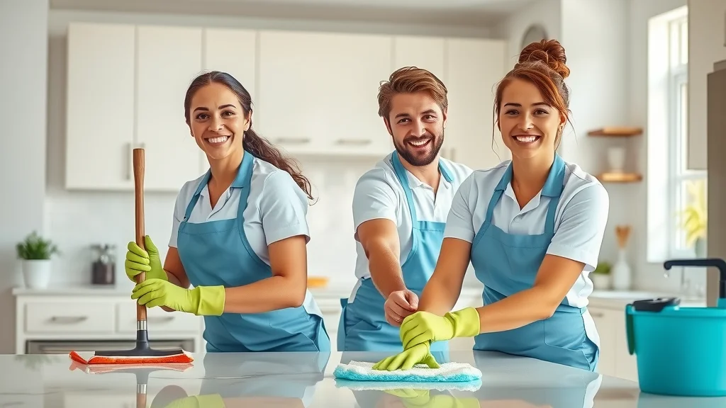 Professional cleaning service Eustis team cleaning kitchen—affordable home cleaning Eustis