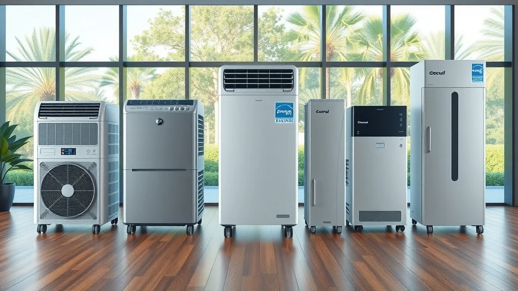 Display of top-rated, high SEER air conditioners and energy saving HVAC systems suitable for Florida homes
