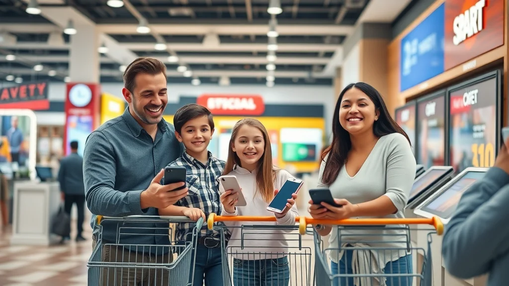 compatible smart devices shopping Harbor Blvd Eustis electronics store family photorealistic modern displays