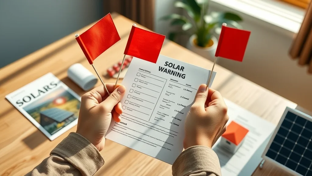 Hands holding a checklist of solar company red flags in Eustis - solar installer, solar company