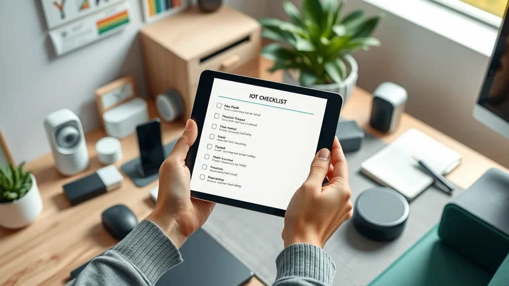 IoT devices compatibility checklist with smart devices and tablet in Eustis on organized desk