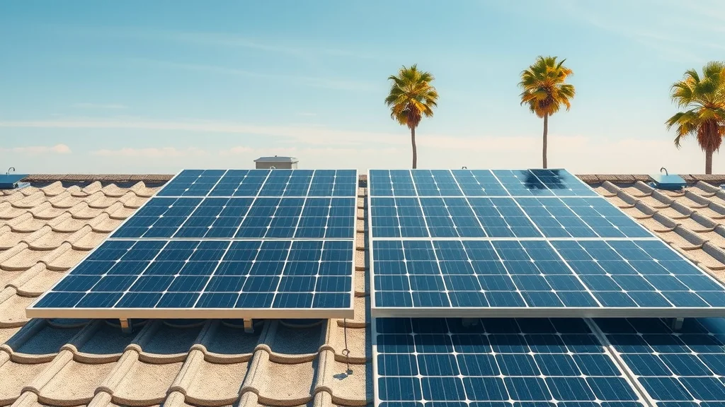 Monocrystalline vs polycrystalline solar panels installed side by side on a Florida roof in Eustis.