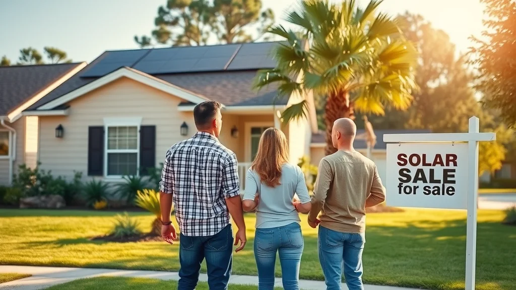 Attractive Eustis family home with solar panels and a ‘for sale’ sign
