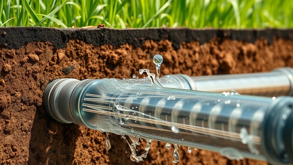Underground sprinkler pipes with water flushing through, highlighting irrigation system maintenance Florida.