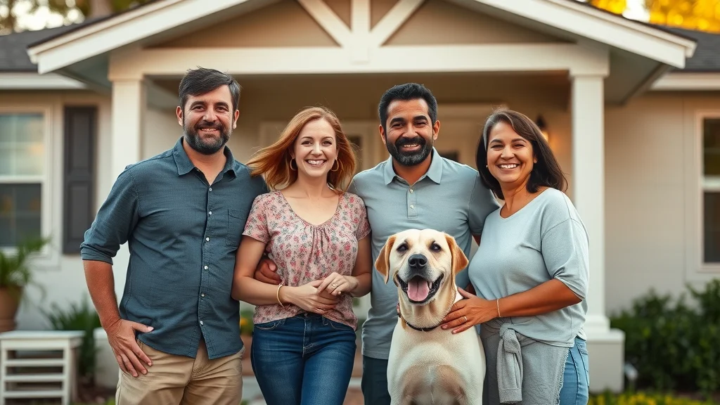 residential locksmith eustis florida trusted by happy local family in front of secure home