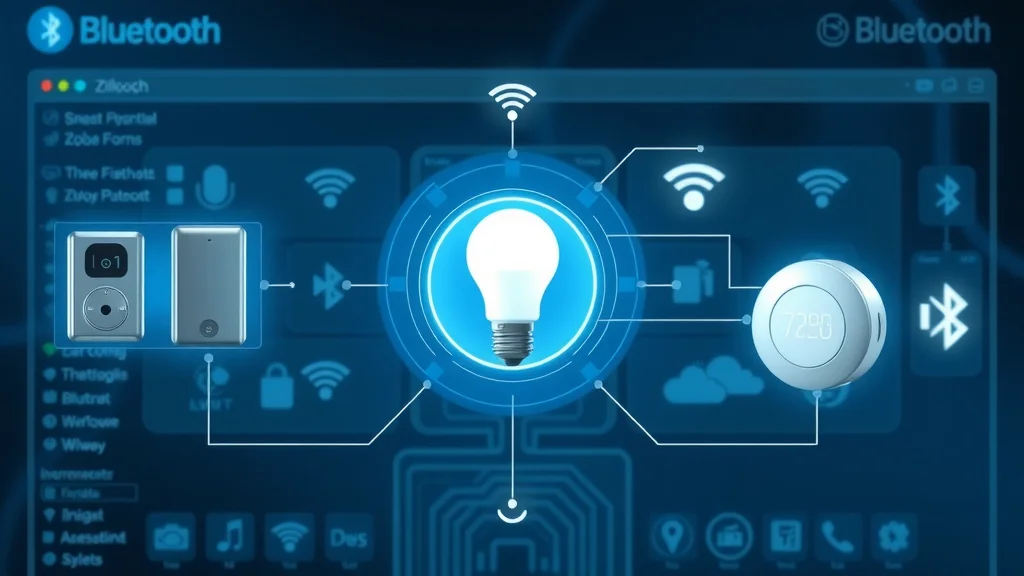 smart home protocols—Zigbee, Z-Wave, Wi-Fi, Thread, Bluetooth connecting home devices